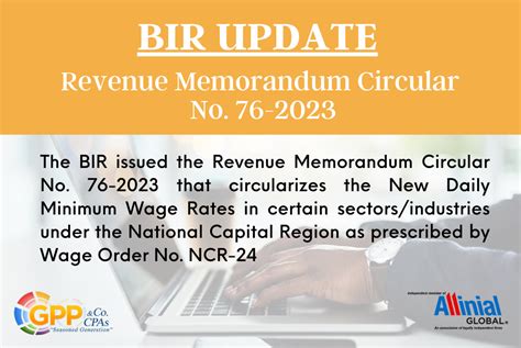 2023 Revenue Memorandum Circulars .